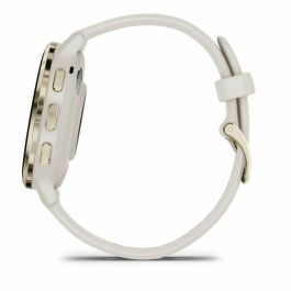 Garmin AAAAL87491 Reloj inteligente con GPS Venu 3S, 30,4 mm (1,2"), acero dorado suave, caja marfil, correa silicona marfil