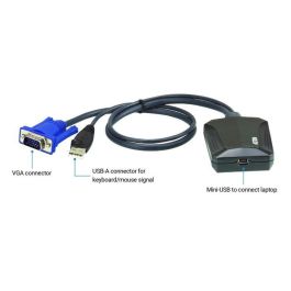 Aten CV211 Adaptador de Consola USB para Laptop, Reemplazo Crash Cart, Diagnóstico y Solución de Problemas de Servidores