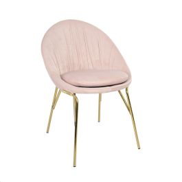 Silla Glam DKD Home Decor Rosa 60 x 85 x 60 cm