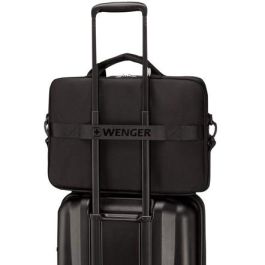Wenger XE Compact Brief Maletín para Portátil 16 pulgadas (40,64cm) con Bolsillo para Tablet, Negro