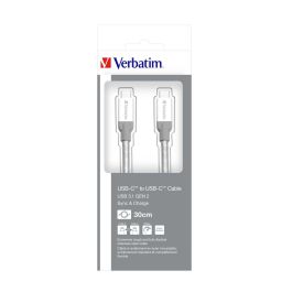 Verbatim USB C - USB C, 30cm, Stainless Steel Verbatim USB C - USB C, 30cm, Stainless Steel
