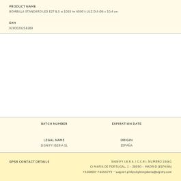 Philips Bombilla LED E27 8,5W 1055lm 4000K Luz Día Ø6 x 10,4 cm Estándar Cristal Mate No Regulable 15000h