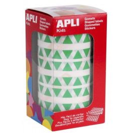 Apli Gomets Triangulares 10,5 mm Verde - Rollo 6136 Unidades para Escuelas y Talleres Precio: 3.50000002. SKU: B13QGC7TEL