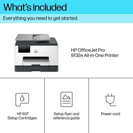 HP 9132e OfficeJet Pro Impresora Multifunción Color Profesional para Negocio, Inyección de Tinta con HP+ e Instant Ink