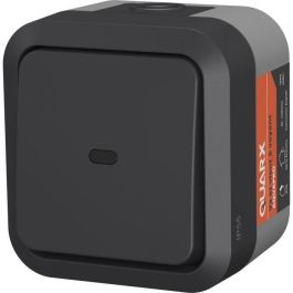 QUARX QUA1719190948977 Interruptor de dos vías Aqua Pro Exterior, luz indicadora, IP55, 250V
