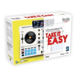 Hercules DJCONTROL MIX ULTRA Controladora DJ para Smartphone Android iOS con App djay, 10h Batería, 8 Pads, EQ, Faders, Jog Wheels