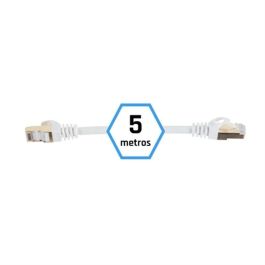 Cable de Red Rígido FTP Categoría 7 iggual IGG318638 Blanco 5 m