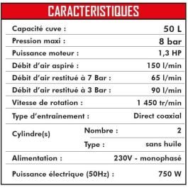 Compresor Silencioso Mecafer 24L 1Hp