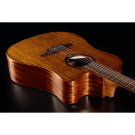 LAG Guitarra Acústica Dreadnought Cutaway A/E Tramontane 98 - Tapa de Caoba Maciza con Electrónica Stage LAG