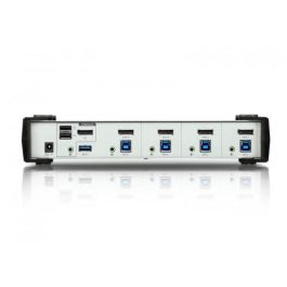 Aten CS1914 Interruptor KVM USB y DisplayPort 3840x2160 Pixeles Negro y Gris