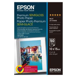 Epson Papel Fotografico Semibrillo (Premium SemiGlossy Photo) A6, 50 Hojas de 251g. Precio: 12.50000059. SKU: B1HLCY2S89