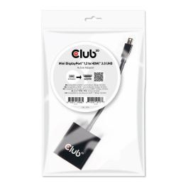 Club3D Adaptador Mini DisplayPort a HDMI 2.0 Activo 4K 60Hz