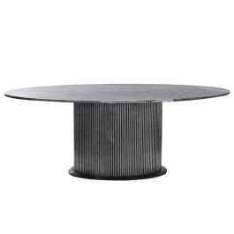 Mesa Ovalada Comedor Moderno DKD Home Decor Plateado Negro 110 x 76 x 200 cm Precio: 1143.99000001. SKU: B17GW8LRM2