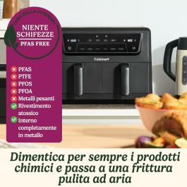 Cuisinart Freidora de Aire AFD10OBLE, Doble Tanque, Negra, 10.4 L, 2400 W