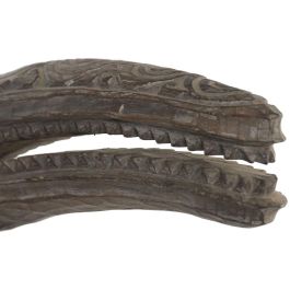 DKD Home Decor Figura Tropical 14 x 42 x 55 cm Suar Hierro Mascara Tribal