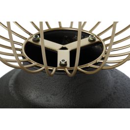 DKD Home Decor Mesita Auxiliar Vintage Negro Dorado 43.5 x 63.5 x 43.5 cm