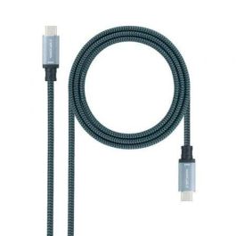 Nano Cable 10.01.4103-COMB Cable USB 3.2 Tipo-C Macho a Tipo-C Macho, 100W, 20Gbps, 3m, Gris y Negro