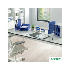 Leitz Archivador de Palanca 180º DIN A4 Maxi Polipropileno Lomo 80 mm Azul