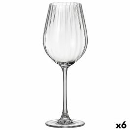 Bohemia Copa de Vino Optic Cristalin de Vidrio 50 cL Transparente Pack de 6 Unidades | Borde Fino, Ecológico, Larga Duración, Apto Lavavajillas