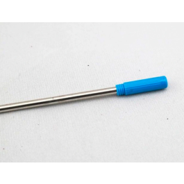 Q-connect Recambio Bolígrafo Tipo Cross, Azul, Cuerpo Metálico, Punta de Bola, Trazo 0.5 mm