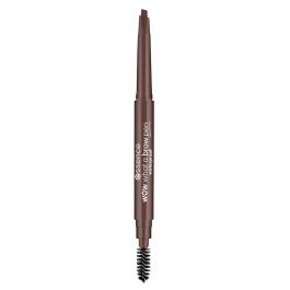 Essence #02-brown WOW WHAT A BROW PEN Lápiz de Cejas Waterproof con Cepillo Integrado, Punta Gota para Rellenar y Definir, Marrón