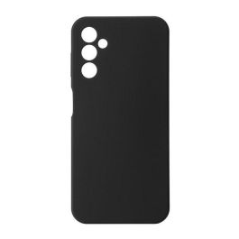 eSTUFF Funda de silicona para Samsung Galaxy A14 5G - Protección trasera y lateral, tacto suave, forro microfibra, Negra