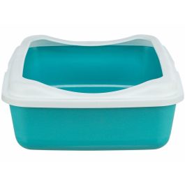 Arenero para Gatos Trixie Classic Azul Blanco Plástico 37 × 15 × 47 cm