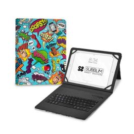 Teclado Bluetooth con Soporte para Tablet Subblim SUBKT5-BTTC20 Multicolor Qwerty Español