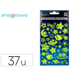 Imaginovo Pegatinas Luminosas Estrellas con Relieve 190x105 mm Precio: 1.49999949. SKU: B17EPHAAP4