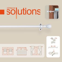 Cintacor Portavisillo Deco Esfera Blanco 70-120cm Extensible Incluye Tornillos