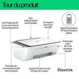 HP 2820e Impresora Multifunción DeskJet Compacta Inalámbrica para Casa - Imprime, Escanea, Copia, Compatible con HP+