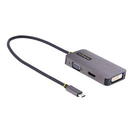 Startechcom Adaptador USB-C a HDMI DVI VGA 4K 60Hz Multipuerto Compatible Thunderbolt 3/4