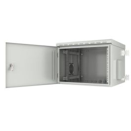 Lanview Armario Rack Mural 19'' 7U 600x600x410mm, Puerta Cristal Templado, Riéles Ajustables, Entrada de Cables Múltiple Lanview Armario Rack Mural 19'' 7U 600x600x410mm, Puerta Cristal Templado, Riéles Ajustables, Entrada de Cables Múltiple