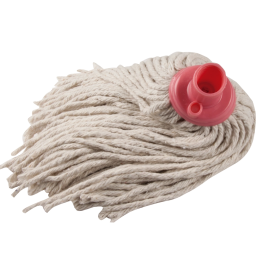 Blanca Fregona Profesional de Hilos de Algodón Resistente 220g