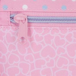 JOUMMA BAGS Mochila Hearts & Dots Hello Kitty 33cm Adaptable a Carro con Bolsillos Laterales para Botellas