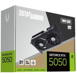 Zotac ZT-B50500H-10M Tarjeta Gráfica GeForce RTX 5050 Twin Edge OC 8GB GDDR6, 2 Ventiladores, DirectX 12 Ultimate