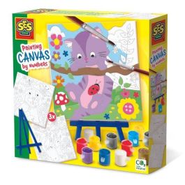 Ses Creative SES8710341147877 - Pintura por números sobre lienzo - 3 mascotas Precio: 24.69000039. SKU: B17Q4SFRSV