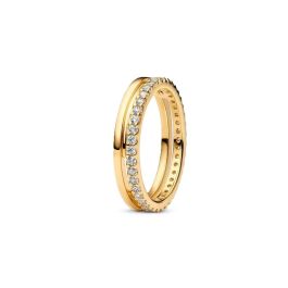 Anillo Mujer Pandora 163799C01-56 16 Dorado Precio: 122.68999974. SKU: B19Z935WPW