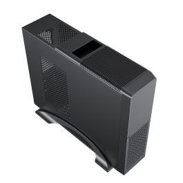 Phoenix Caja de Ordenador Micro ATX ITX SLIM con Fuente 300W 80+ Integrada, USB 3.0/2.0, Ventilador 80mm y Soporte Vertical