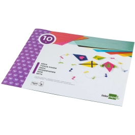 Liderpapel Bloc trabajos manuales Papel Seda 240x315mm 10 hojas Colores Surtidos