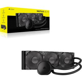 Corsair NAUTILUS 360 RS Refrigerador de aire para placa base, 3 ventiladores, 1700 RPM, 94.87 cfm, LGA 1700/AM4/AM5, CW-9060089-WW