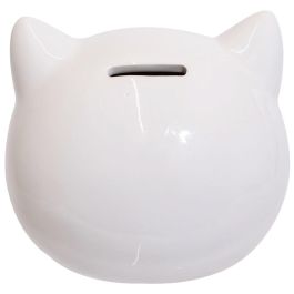 Home Deco Factory Hucha Gato 13.6x12x12 cm Colores Surtidos (Blanco, Negro)