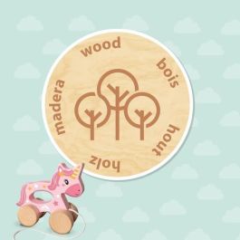 Unicornio de madera 2 en 1 - Para empujar y tirar - SES CREATIVE - Unicornio rosa para empujar o tirar. Unicornio de madera 2 en 1 - Para empujar y tirar - SES CREATIVE - Unicornio rosa para empujar o tirar.