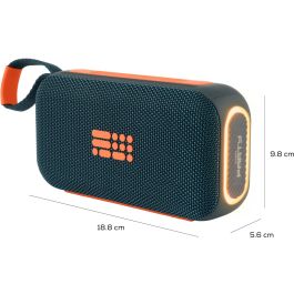 Bigben Party BIG1747348012037 Altavoz Bluetooth luminoso Azul y naranja