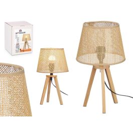 Lampara Sobremesa Pantalla Natural Conica 39 Cm Giftdecor (4 Unidades)