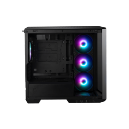 MSI Caja Gaming MAG PANO M100R PZ Micro Torre Negra con Iluminación ARGB, USB 3.2 Tipo C y 5 Bahías para Discos Duros. Referencia: 306-7G24R21-809