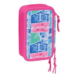 Safta Plumier Escolar Triple Cremallera 37 Piezas Barbie 195x125x55 mm