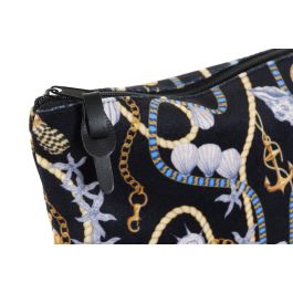 DKD Home Decor Neceser Negro y Amarillo 22 x 16 x 1 cm