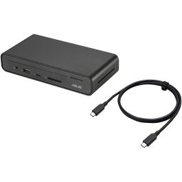 ASUS DC301 USB-C Dock Triple Display 90W con HDMI/DisplayPort y Lector SD para Portátiles