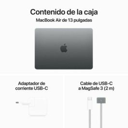 Apple Macbook Air 13,6"/ M3 8-Core CPU/ 16Gb/ 256Gb SSD/ 8-Core GPU/ Gris Espacial